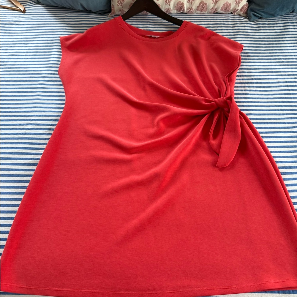 CG Comfortable Wrap style dress in Citrus Orange